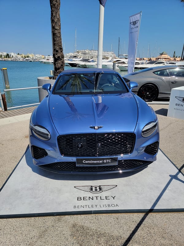 Luxury boat and vehicle exhibition held at Quarteira marina