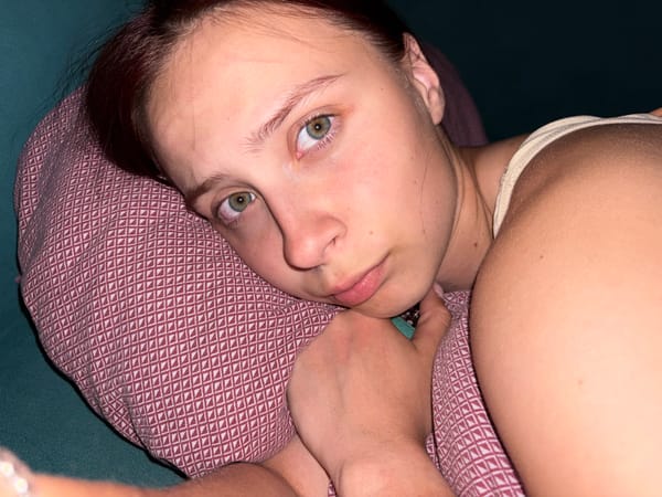 Woman photographed in decorated room in Прикамский, Russia