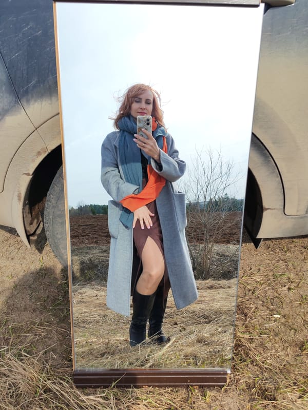 Rural scenes documented in Нечкино, Russia morning observations