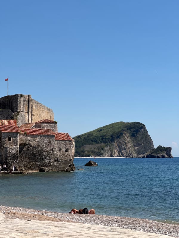 Sunny Sunday afternoon captured across Budva's beaches and cafes