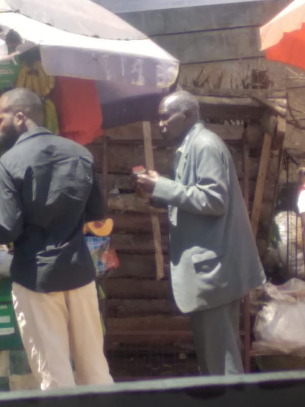 Daily life scenes captured in Nyeri, Kenya marketplace