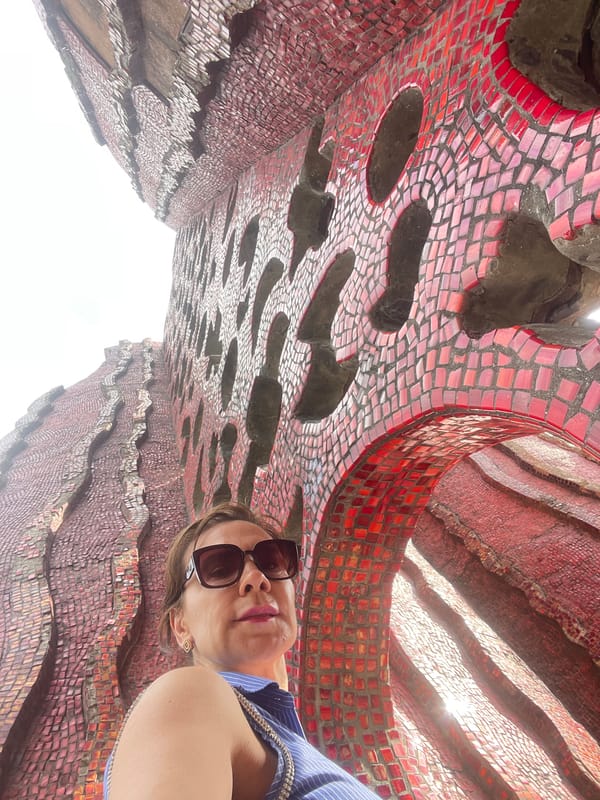 Selfies and close-ups at Sochi's colorful mosaic sculpture park