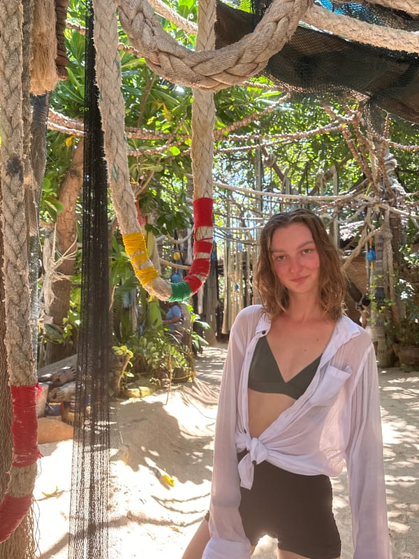 Morning at a beachside spot in Ko Pha-ngan, Thailand