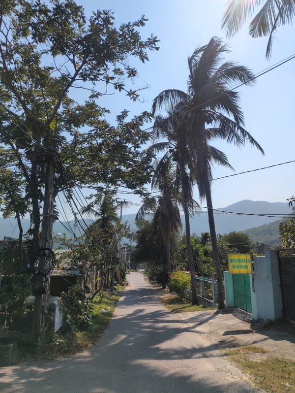 Morning street view captured in South Quy Nhon Ward
