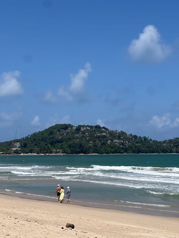 Lazy morning on a shaded beach in Choeng Thale