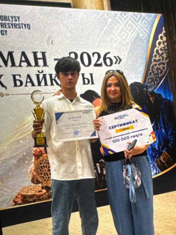 Award ceremony moments at Taraz city administration, Kazakhstan