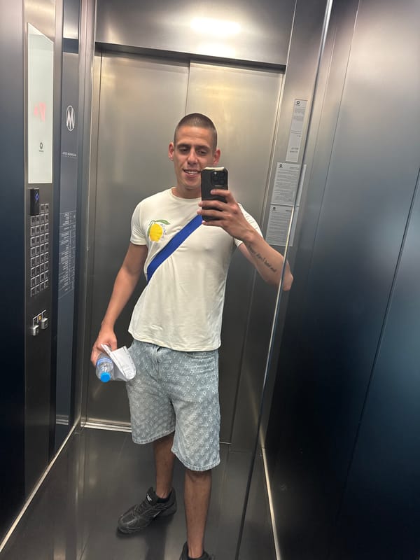 Man Takes Elevator Selfie in Sofia