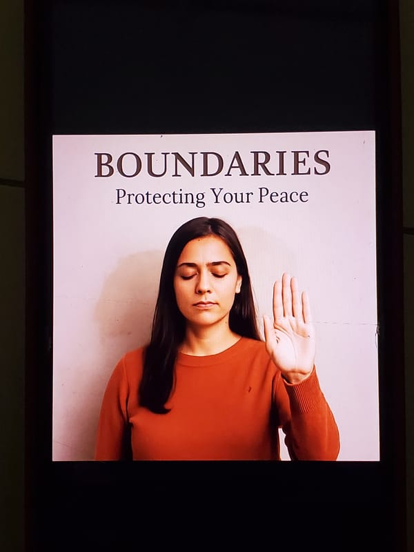 Boundaries, identity, and stillness across a mix of personal visuals