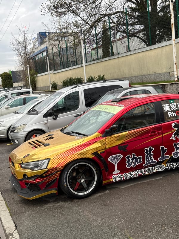 Sofia street scenes include decorated car, rescue vehicle, laptop