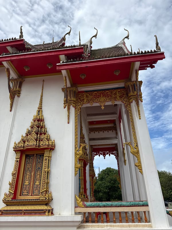 Morning walkthrough of Wat Chalong temple complex, Phuket