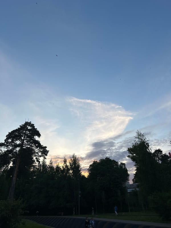 Evening park visit documented in Kazan, Russia