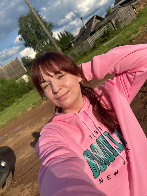 Family afternoon at playground documented in rural Russian village
