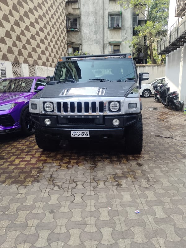 Luxury cars spotted on Mumbai pavement early morning