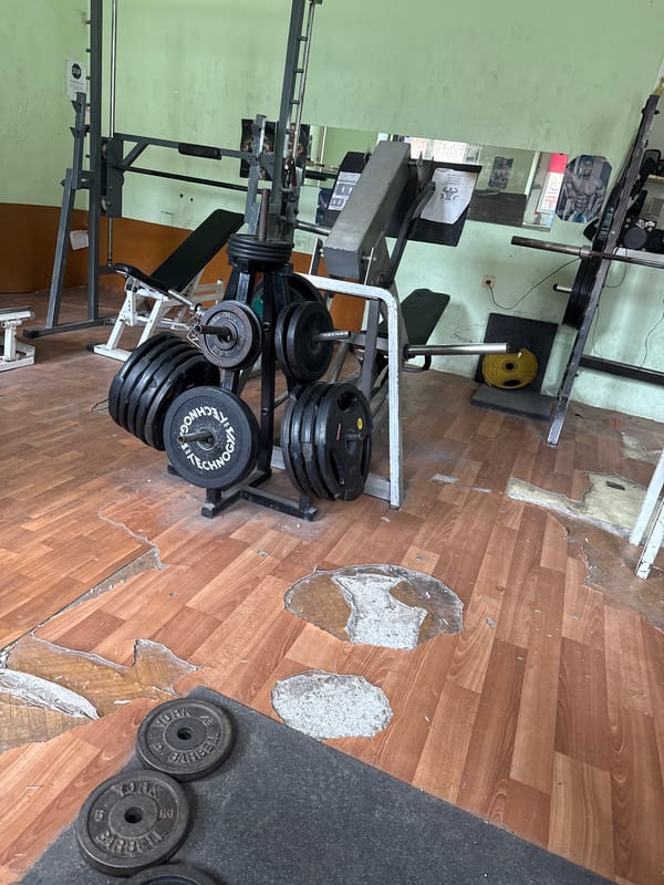 Gym interior documented in Taran, Bulgaria
