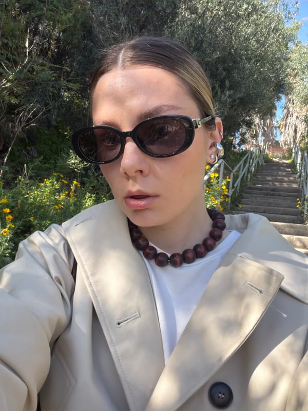 Woman takes selfies across multiple Tel Aviv locations