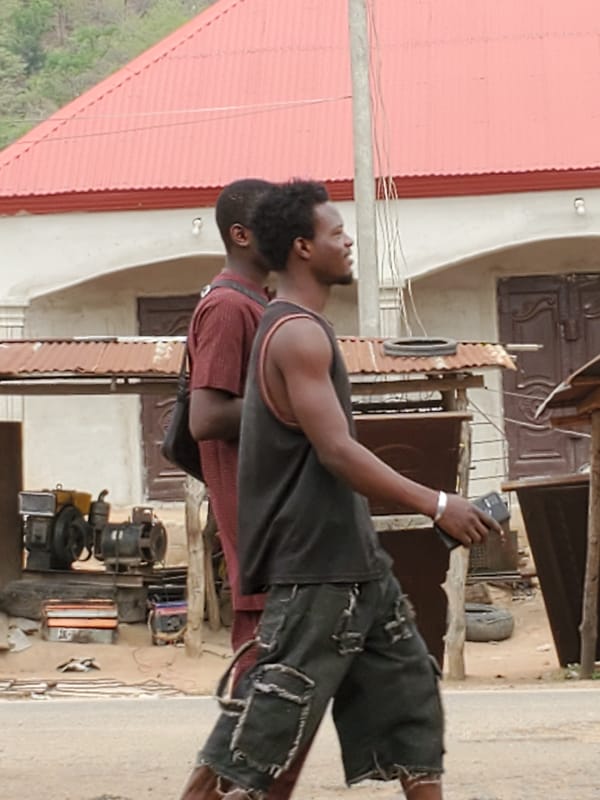 Morning street life documented in Mararaba, Nigeria