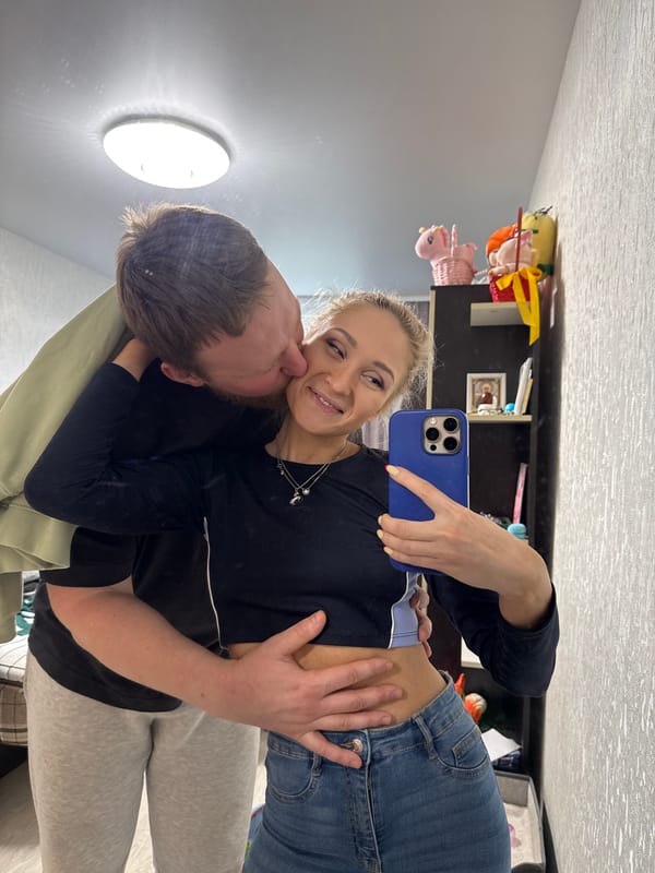Couple Takes Morning Selfie in Vereshchagino