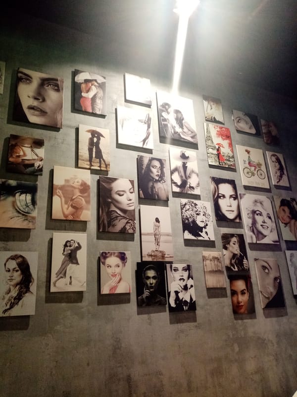 Interior wall display documented at Izhevsk establishment