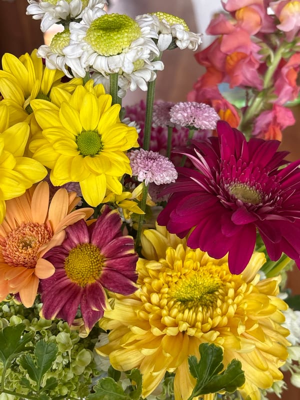 Colorful flower bouquet documented in Mengwi, Indonesia