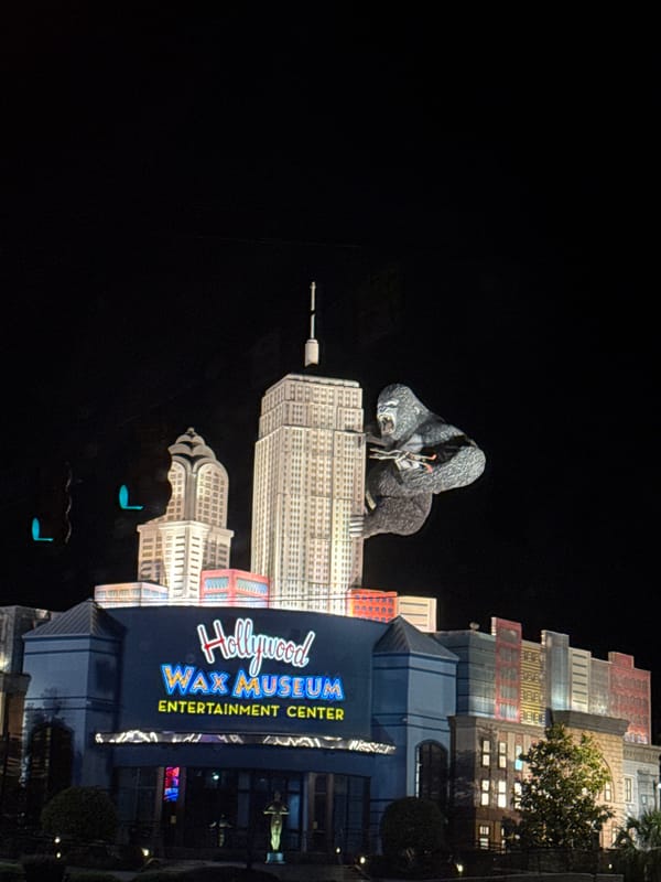 Hollywood Wax Museum documented in early morning Myrtle Beach