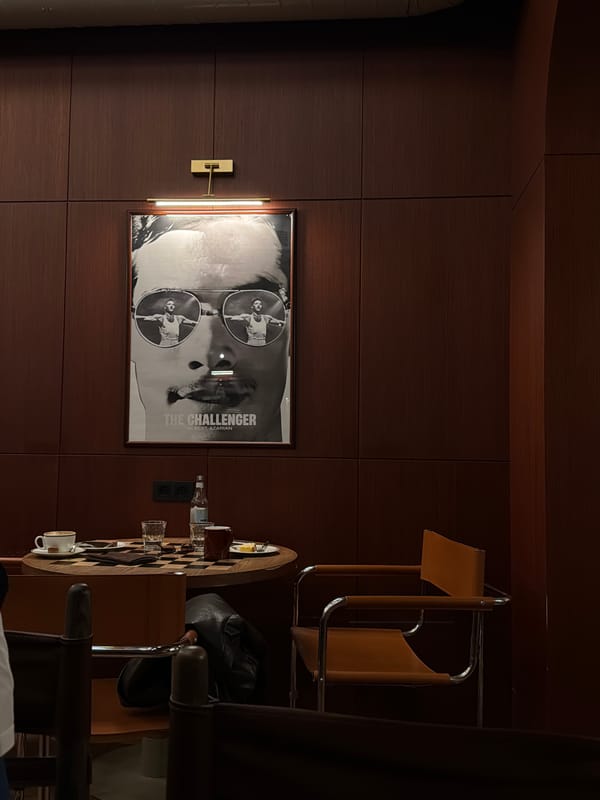 Man takes selfie in Yerevan cafeteria