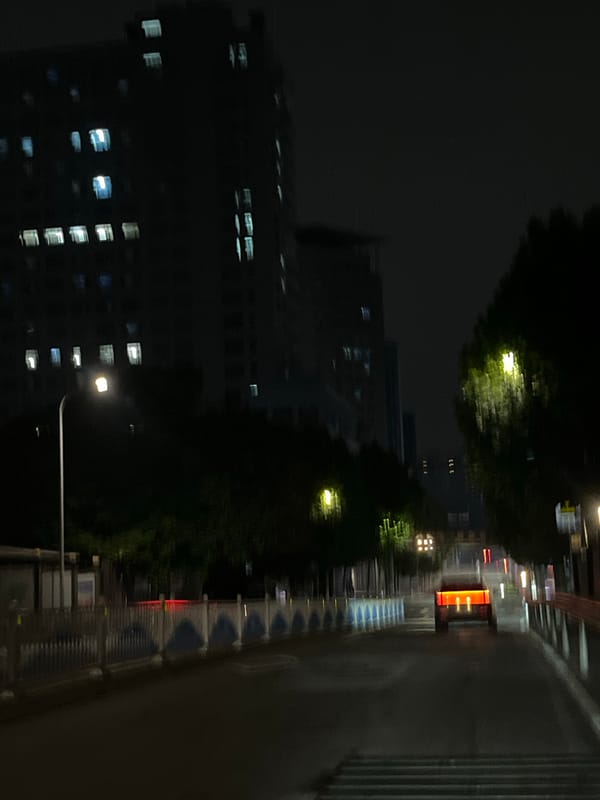 Nighttime street scenes documented in Yuzhong District, China