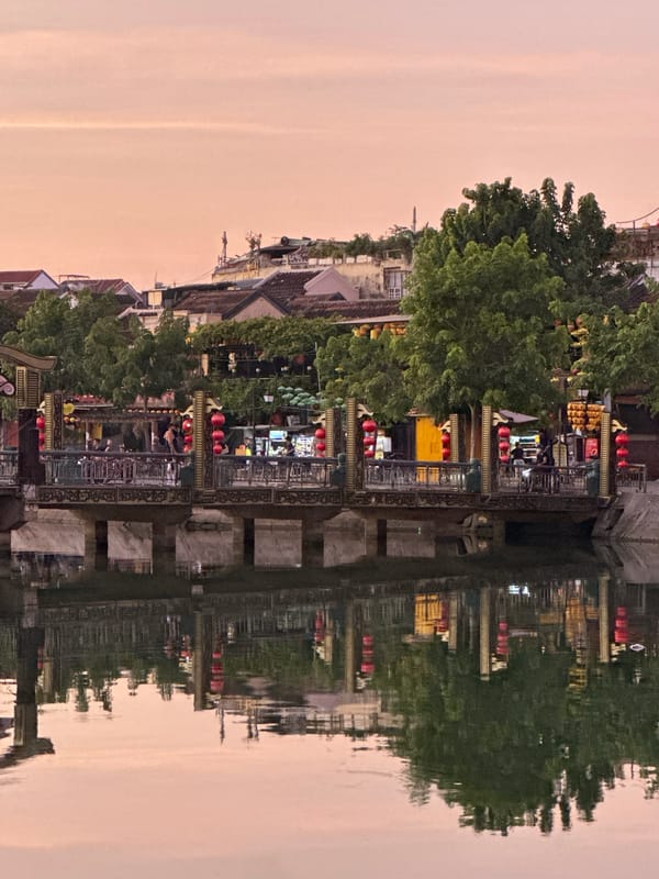 Hội An Ancient Town canals and streets at dusk