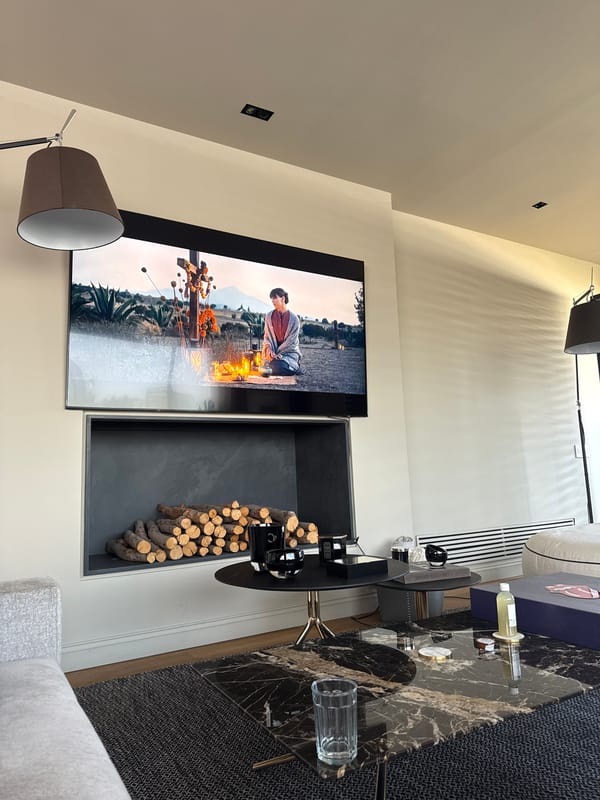 Woman relaxing at home on couch in Mexico City