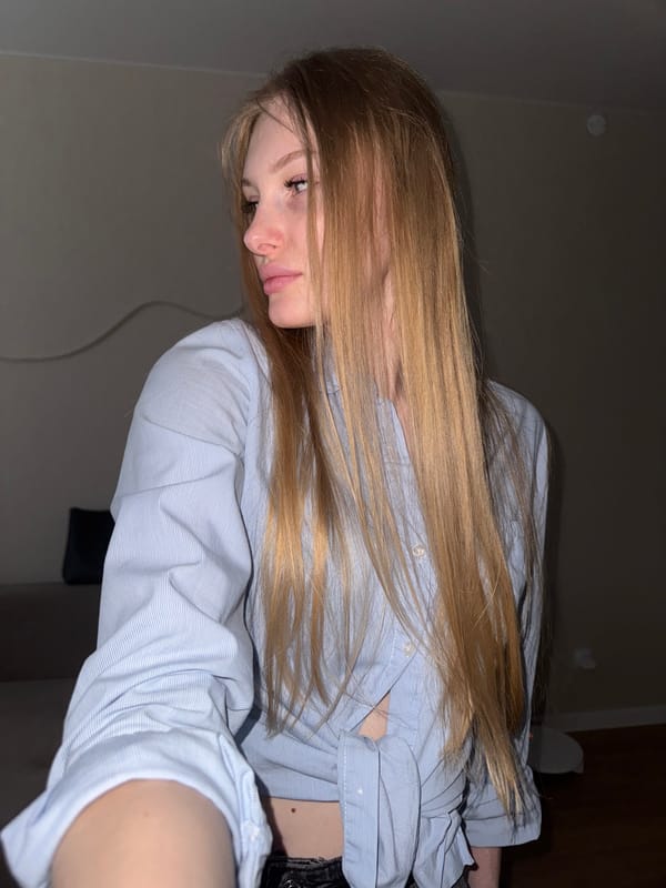 Woman documents afternoon through selfies in Perm, Russia