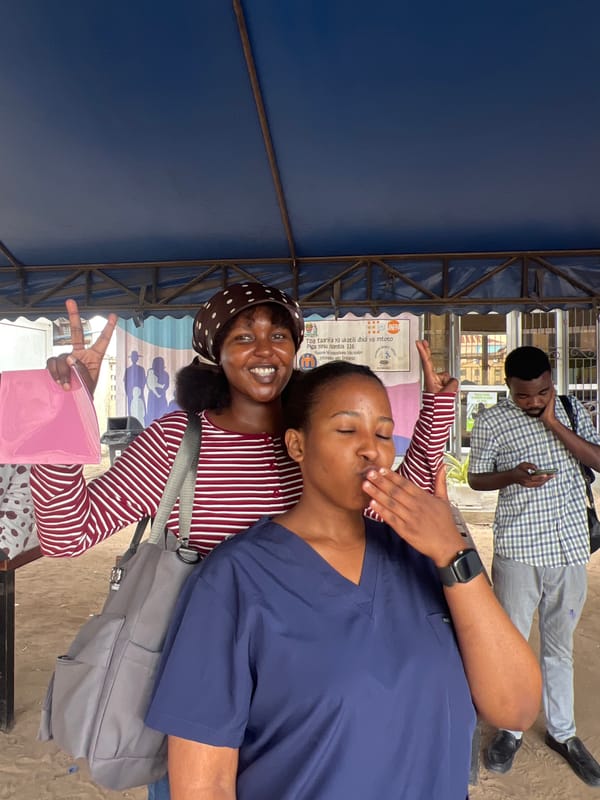 Morning scenes inside and around a Dar es Salaam medical facility