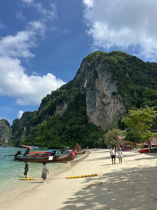 Ao Nang's limestone karsts, beach, and jungle pathways