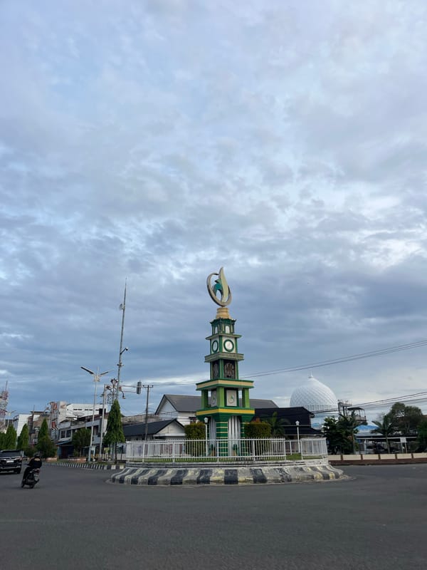 Evening street life documented across Lhokseumawe, Indonesia
