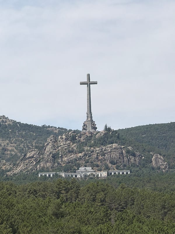 Massive granite cross tops the Valle de los Caídos monument