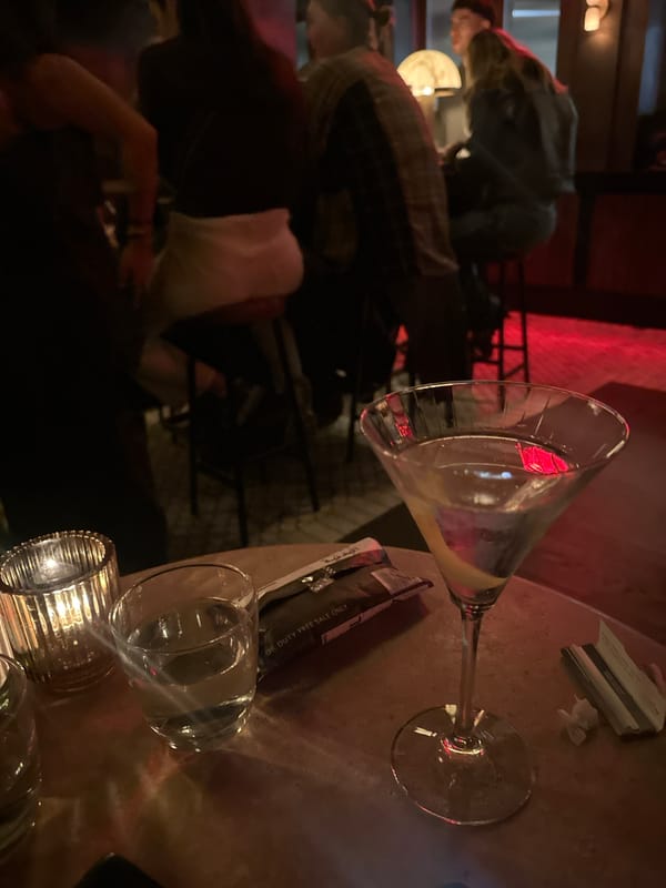 Late night bar scene captured in New York City