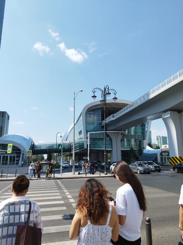 Morning stroll through Astana's modern civic core