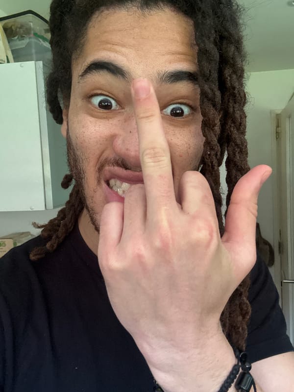 Person Makes Obscene Gestures in Les Ulis France