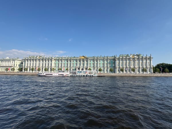 Saint Petersburg landmarks on a sunny summer afternoon