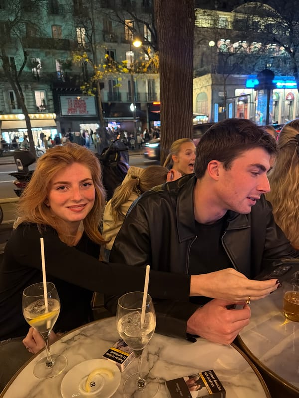 Evening dining scenes captured across Paris restaurants and cafes