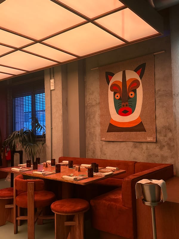 DJ performs at stylish Milan restaurant lounge