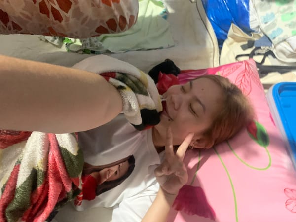 Afternoon rest and weather complaints in Kiblawan, Philippines