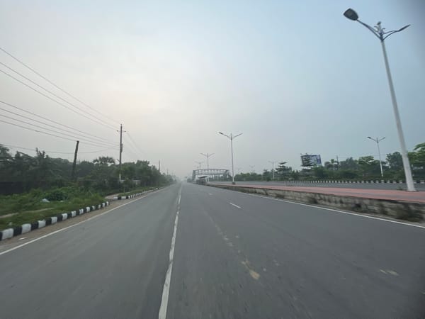 Urban walkthrough documents Purbachal roads and flowering gardens