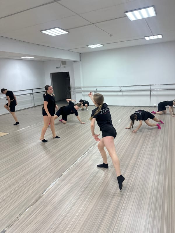 Dance class in session at Votkinsk studio Friday afternoon