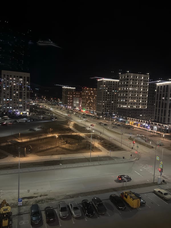 Evening scenes captured across Tyumen, Russia