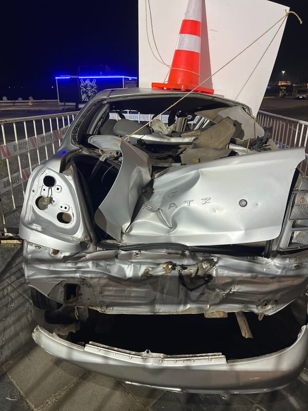 Vehicle Accident Documented Near Arica Waterfront Promenade