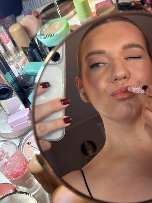 Early morning selfie session captured in Dreiliņi, Latvia