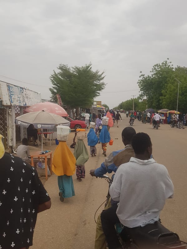 Daily street life documented in Dabawa Nigeria university area