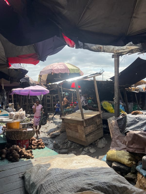 Afternoon trading at Nkpor's busy outdoor market