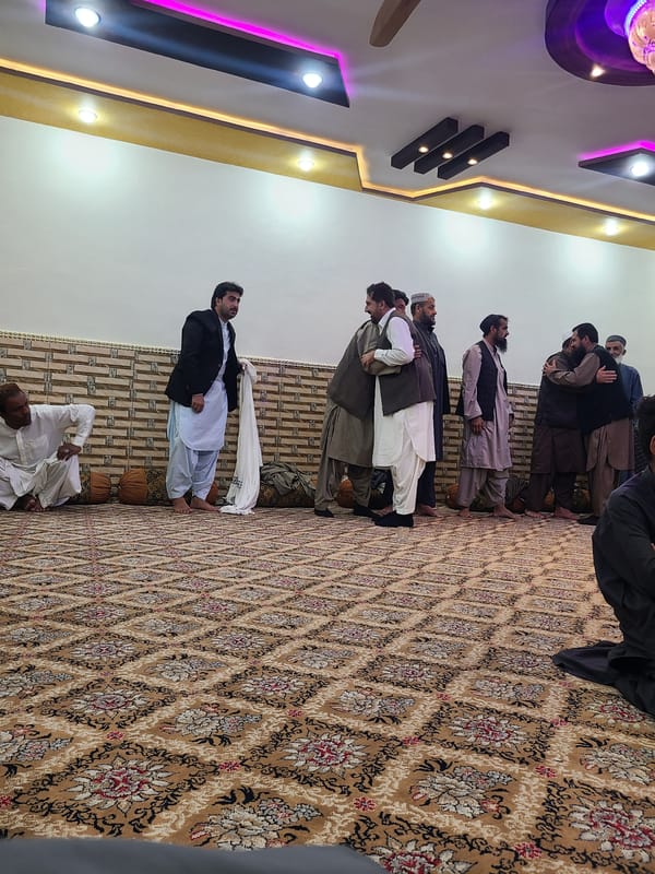 Traditional men's gathering documented in Quetta, Pakistan