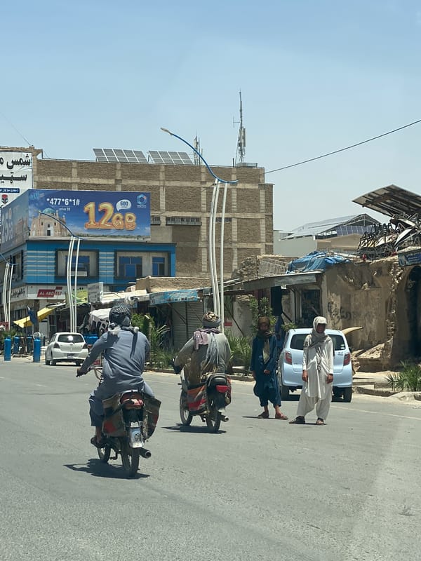 Daily street life documented across Kandahar during morning hours