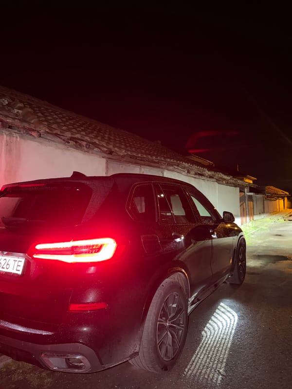 Vehicle with lights on parked at night in Starosel